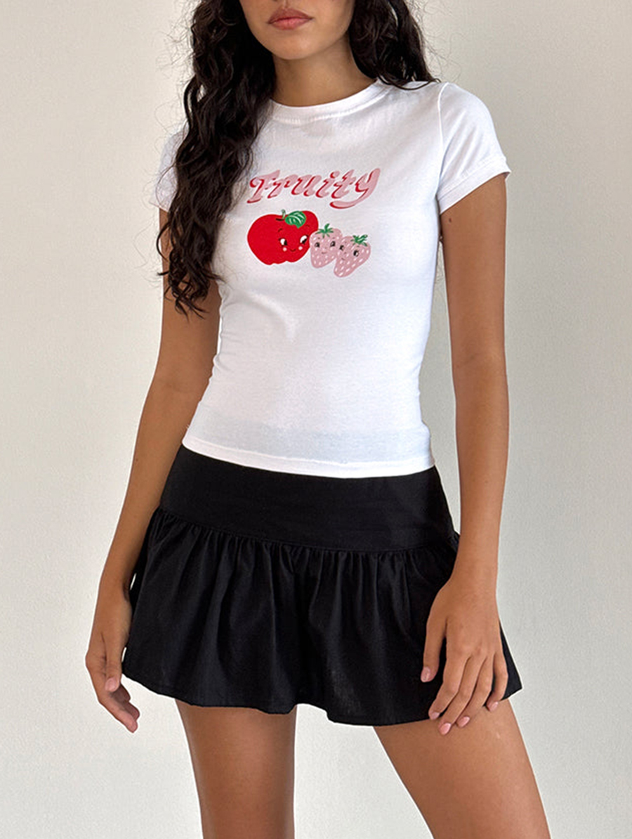 Sutin Tee In White Fruity