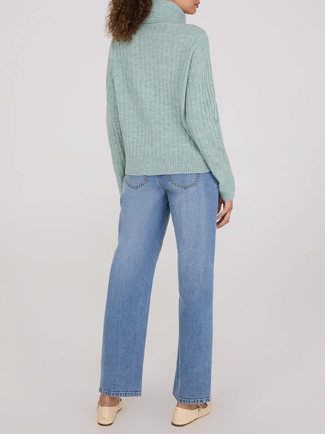 Ribbed Turtleneck Sweater