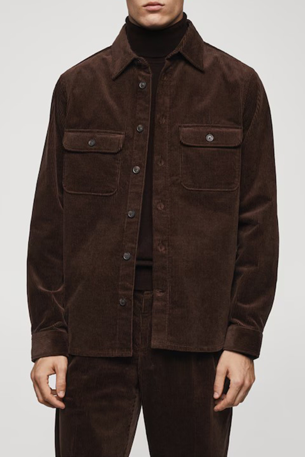 Corduroy pockets overshirt