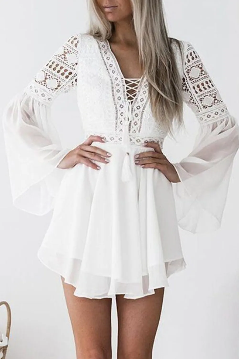 Alyse Dress (White) - BEST SELLING