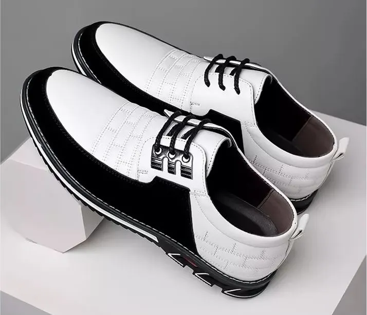 🔥Hot Sale🎁—50% OFF 🎉Men Splicing Non Slip Business Casual Comfortable Leather Oxfords