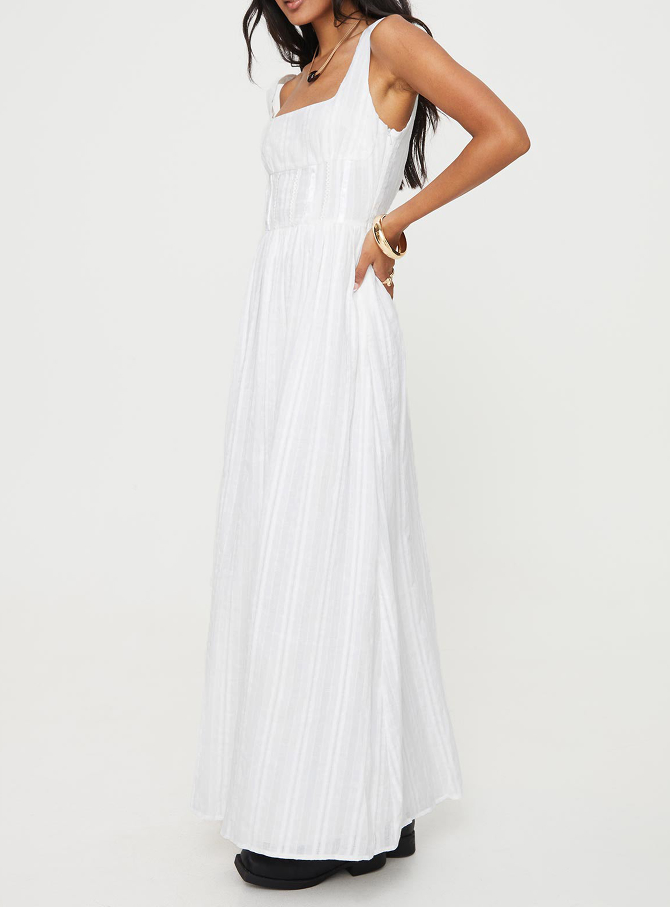 Lorinda Maxi Dress White