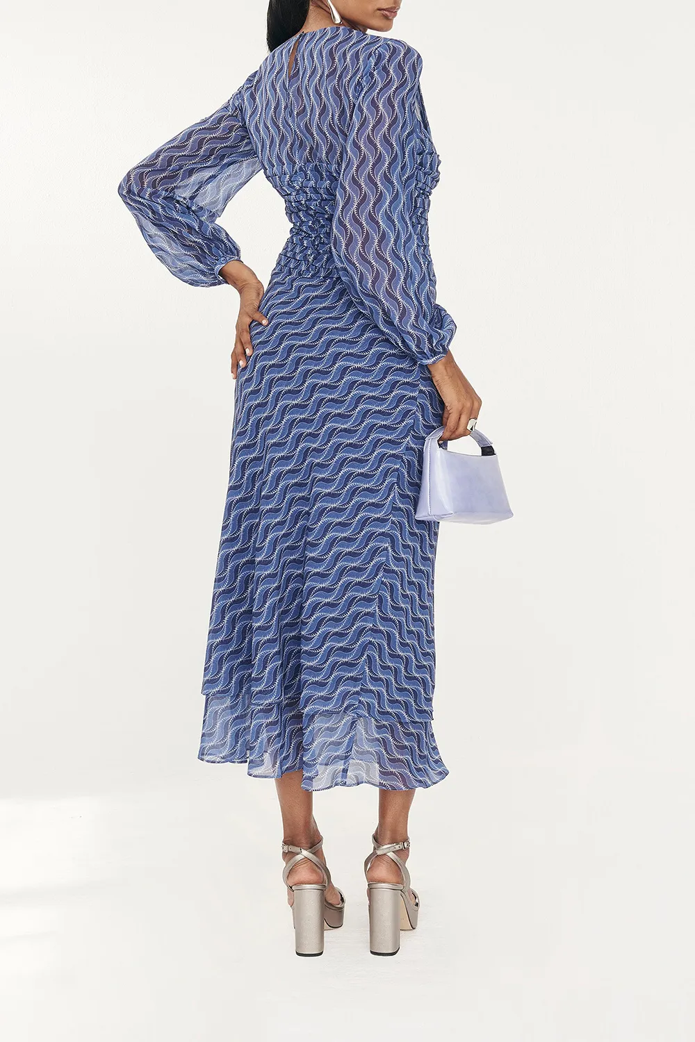 Water Wave Twill Mila Dress