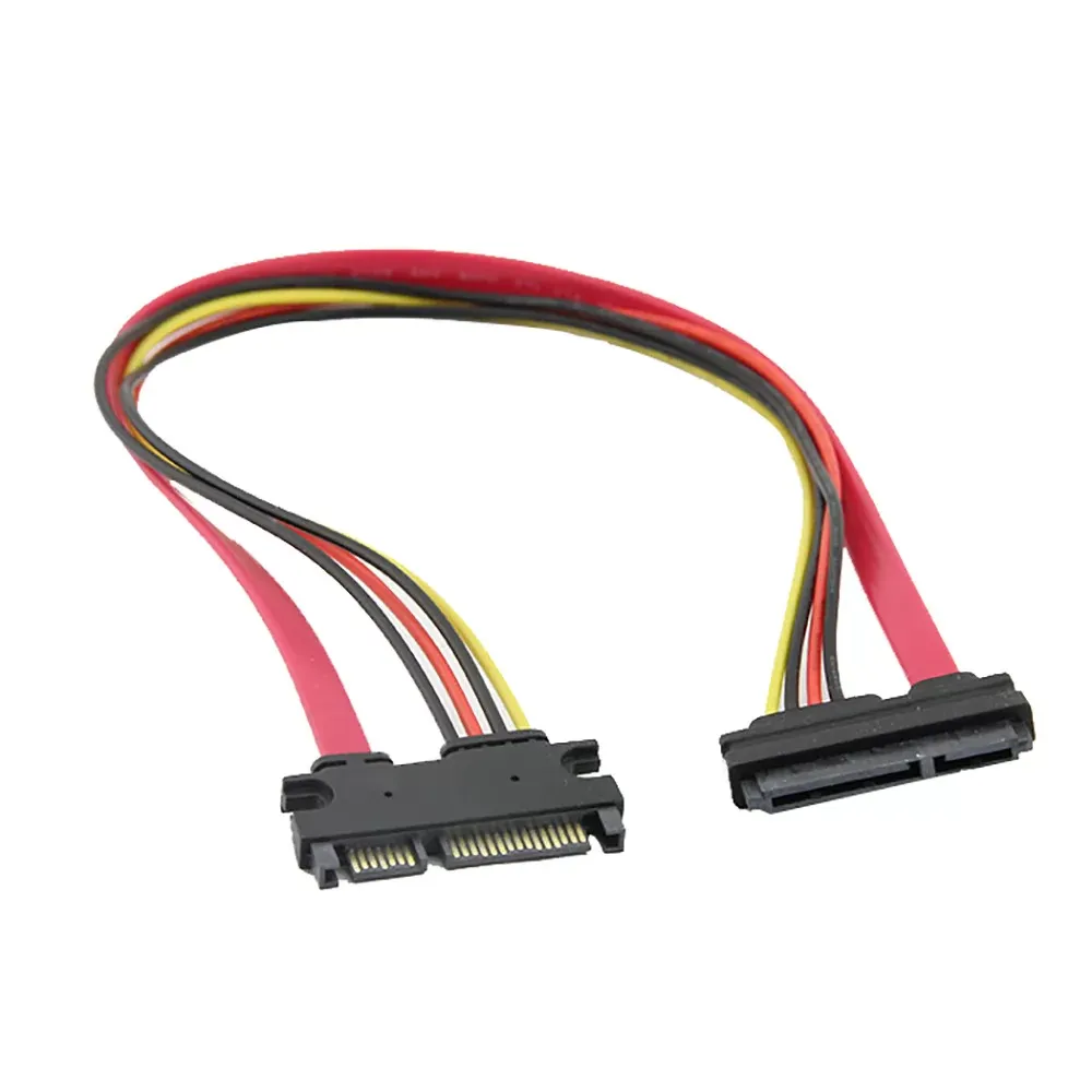 50 cm 22P 7+15Pin 22pin M/F Serial ATA SATA Data Power Combo Extension Cable Adapter