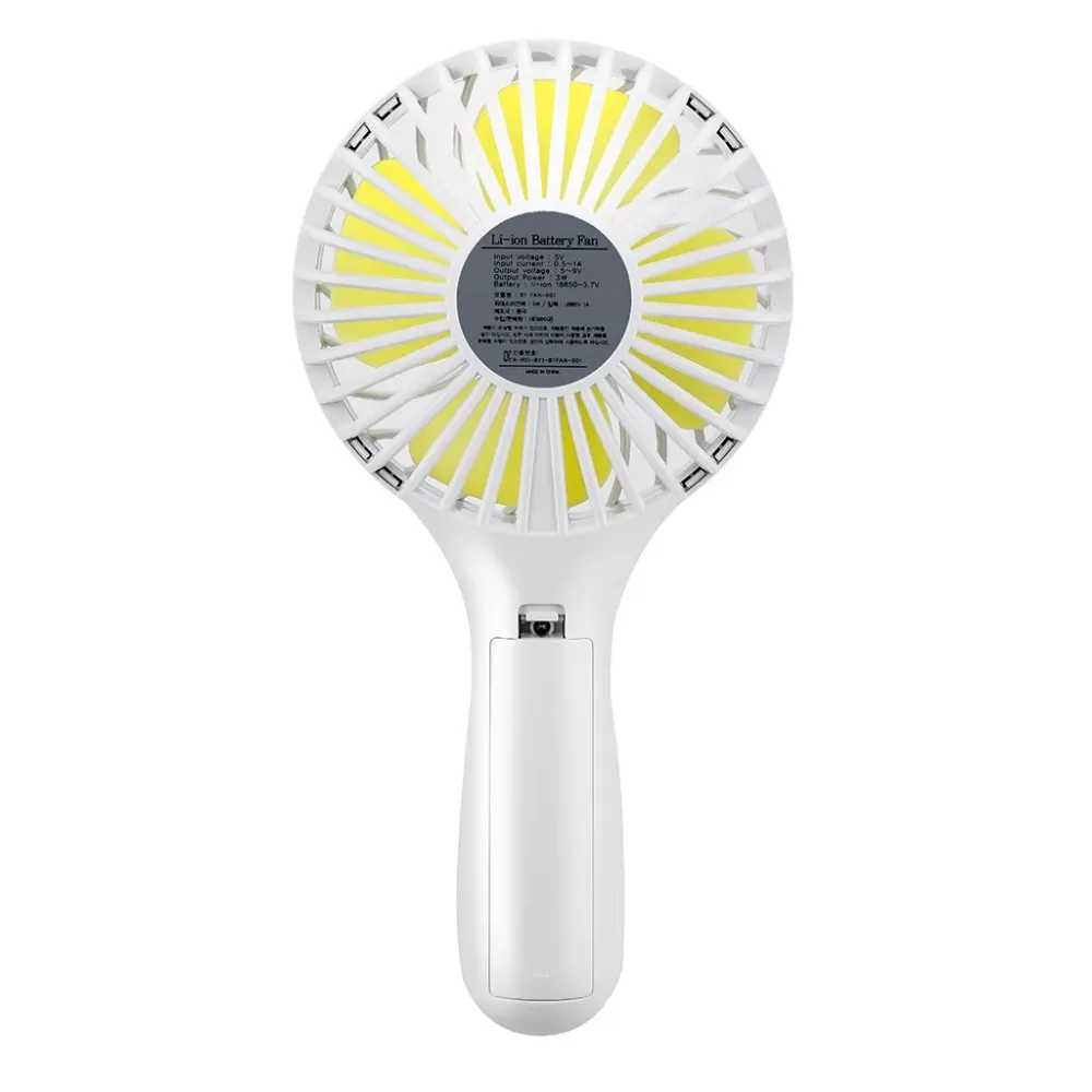 Hand Held Fan with USB Rechargeable Battery, 3 Speed Personal Desk Table Low Noise Smart Home Portable Handheld Multi-function