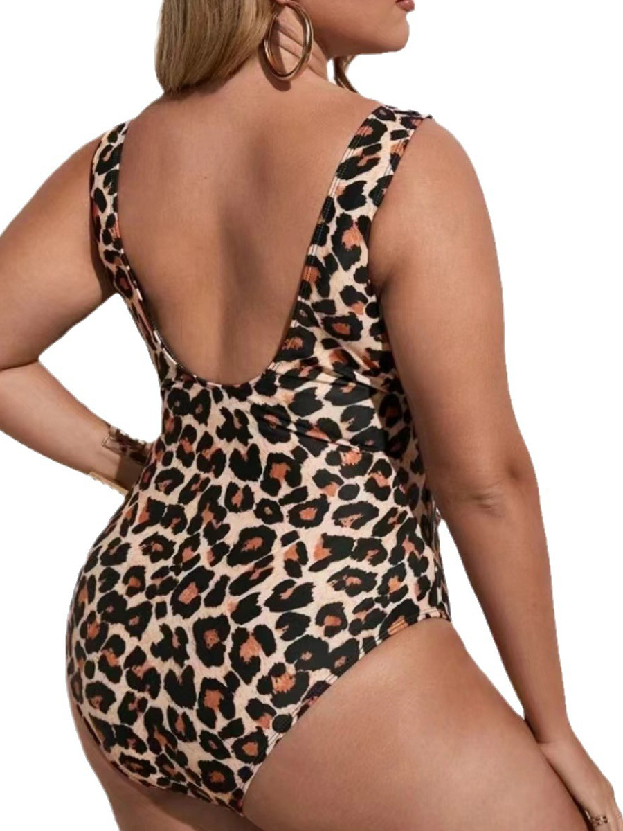 Women's Leopard Print High Waist Bikini Set