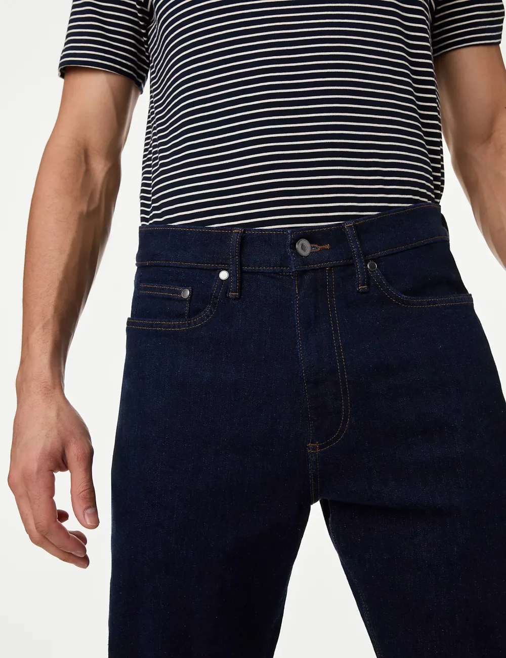 Tapered Fit Stretch Jeans