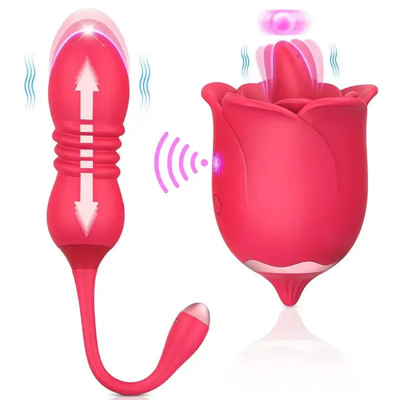 Rose Lick Vibrating Erotica Set