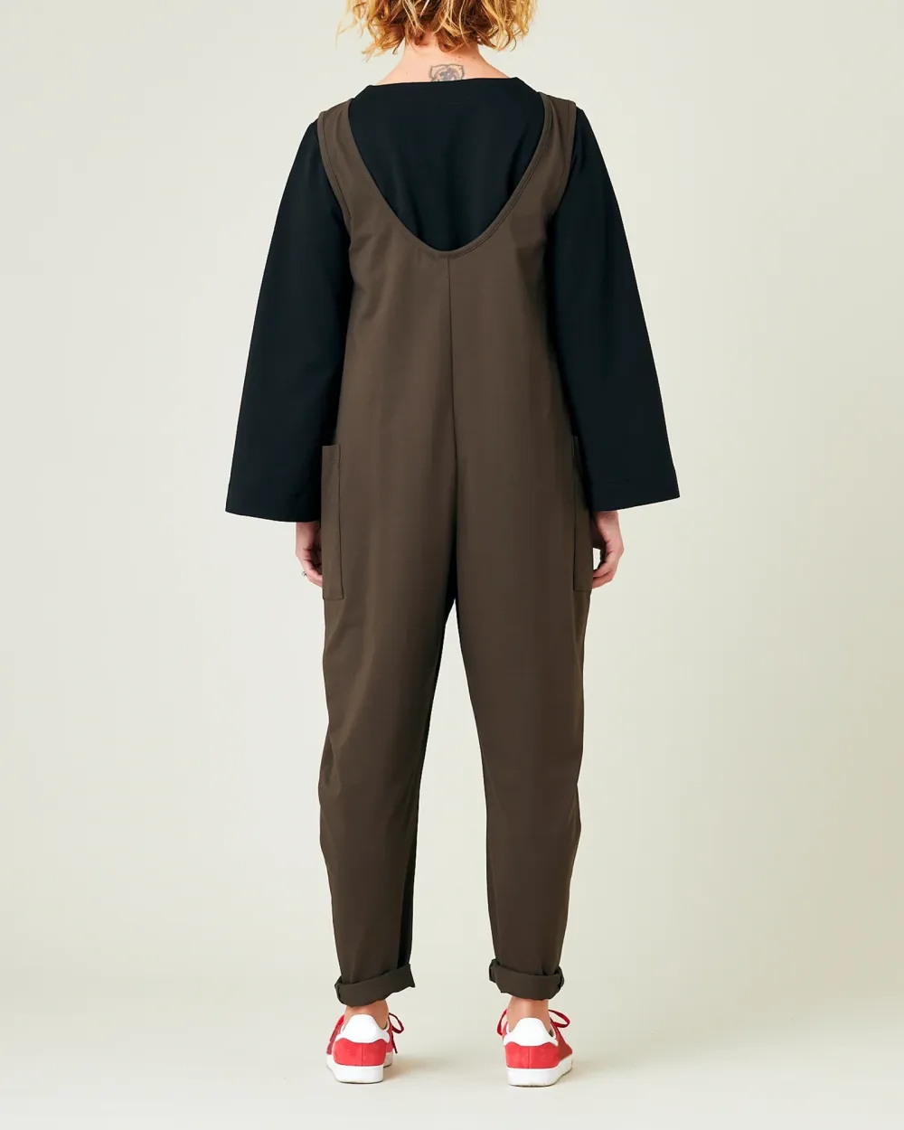 COCOA COTTON JERSEY JUMPSUIT