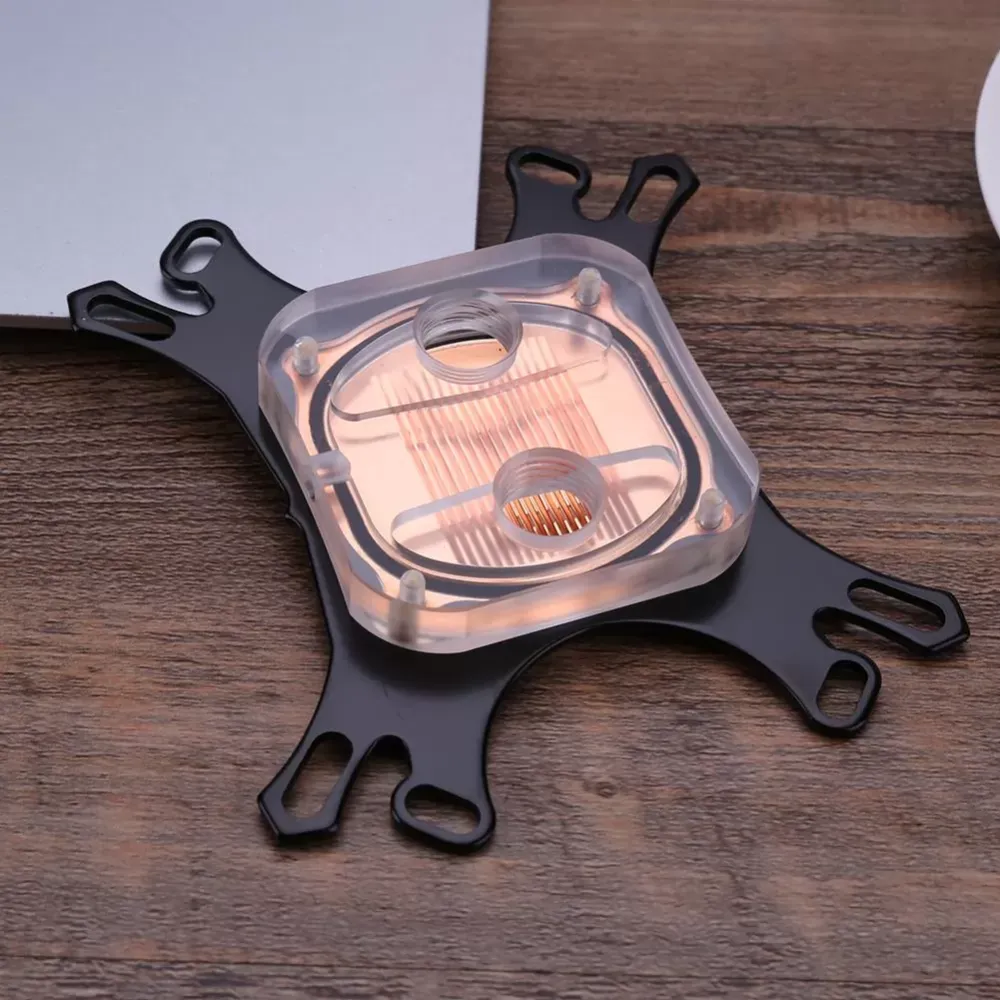 Transparent CPU Water Block Waterblock Copper Base CPU Water Cooler Computer PC Cooling Radiator for Intel for AMD with Screws