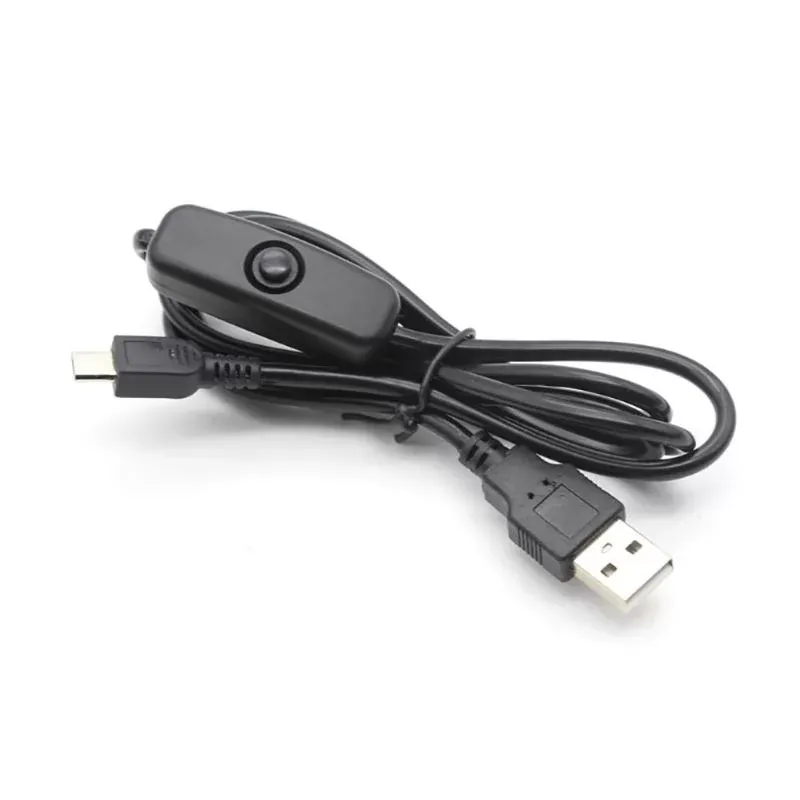 USB to Micro USB Charger Power Cable with On/Off Switch for Raspberry Pi