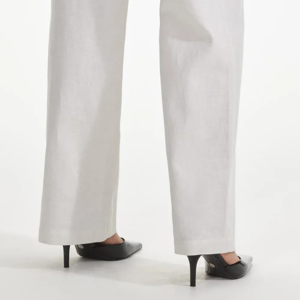 White Linen Trousers