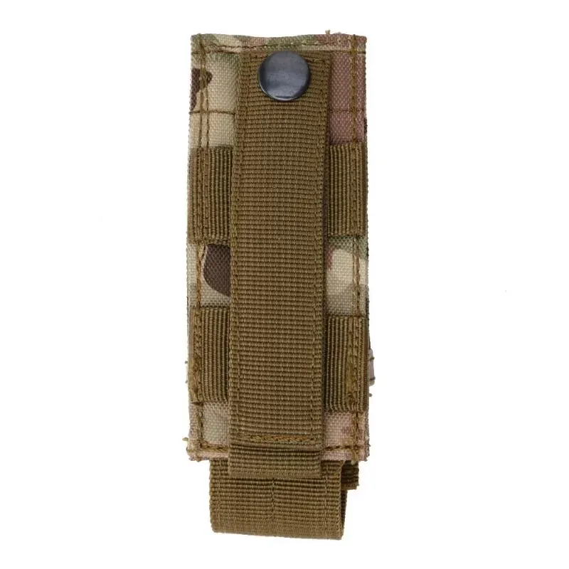 Tactical Single Pistol Magazine Pouch Military Molle System Pouch Knife Flashlight Sheath Pouch Hunting Camo Bags