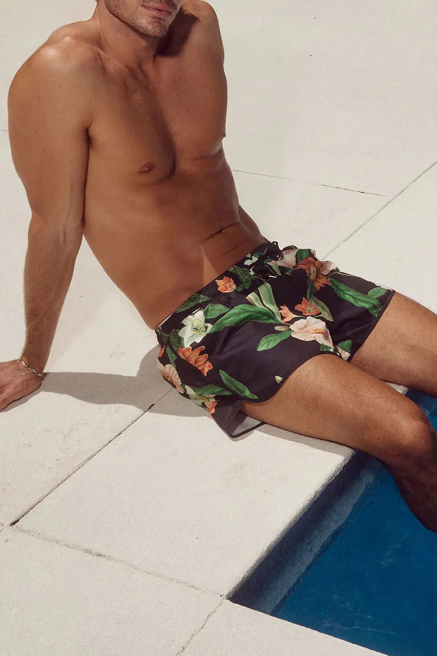 3D FLORAL PRINT BOARDSHORT