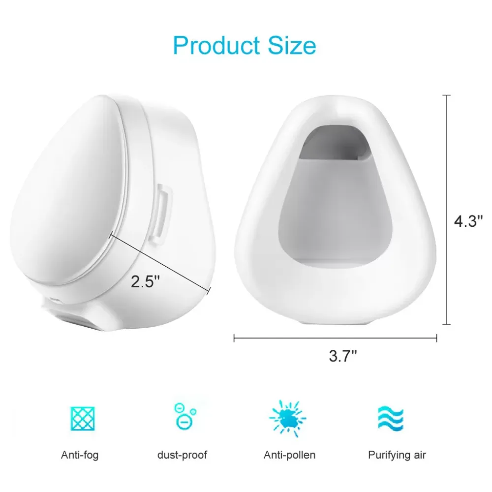 Smart Electric Dustproof Face Mask Anti-Fog Air Purification Respirator Automatic Fresh Sports Repeated Use 1