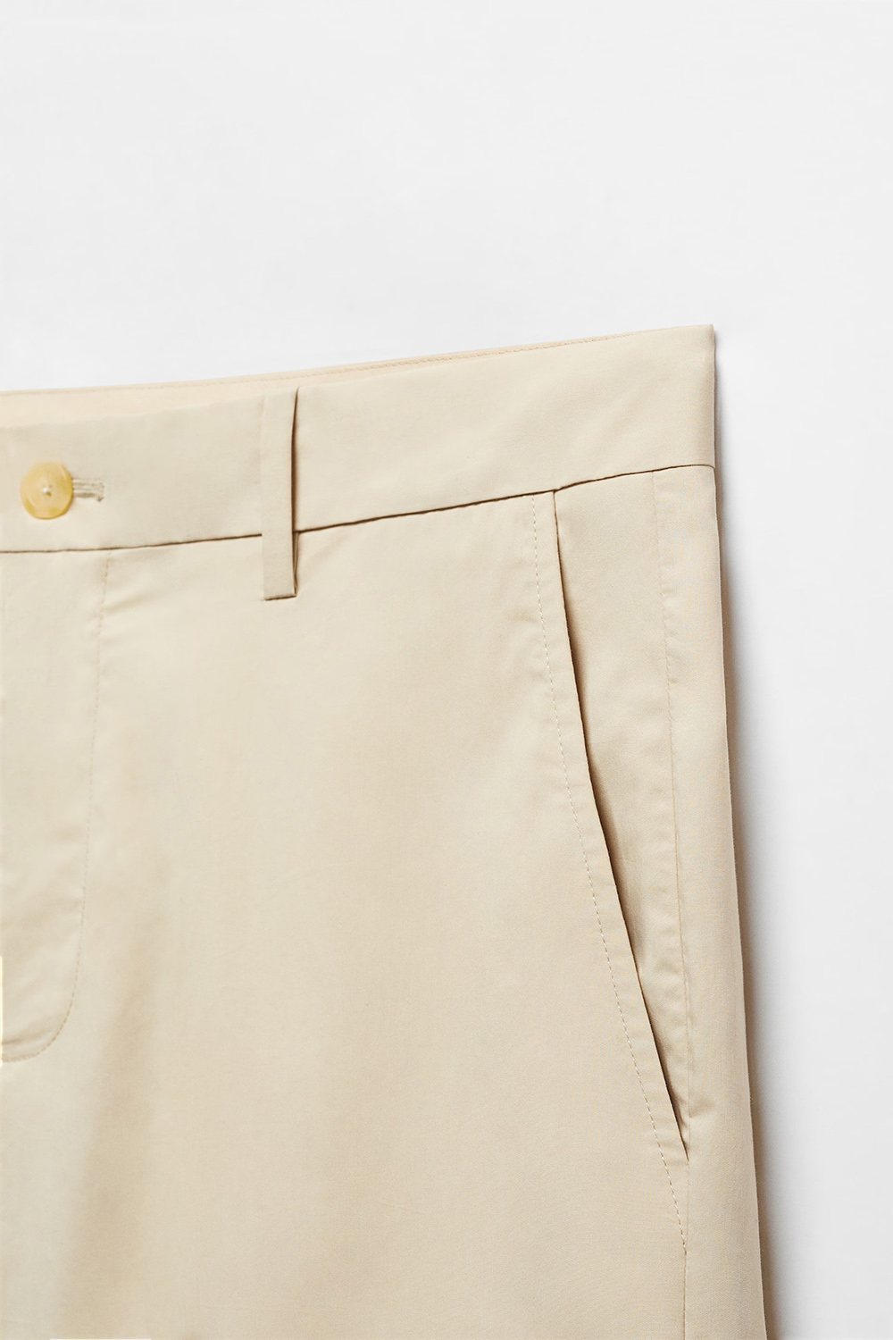 Slim fit cotton Bermuda shorts