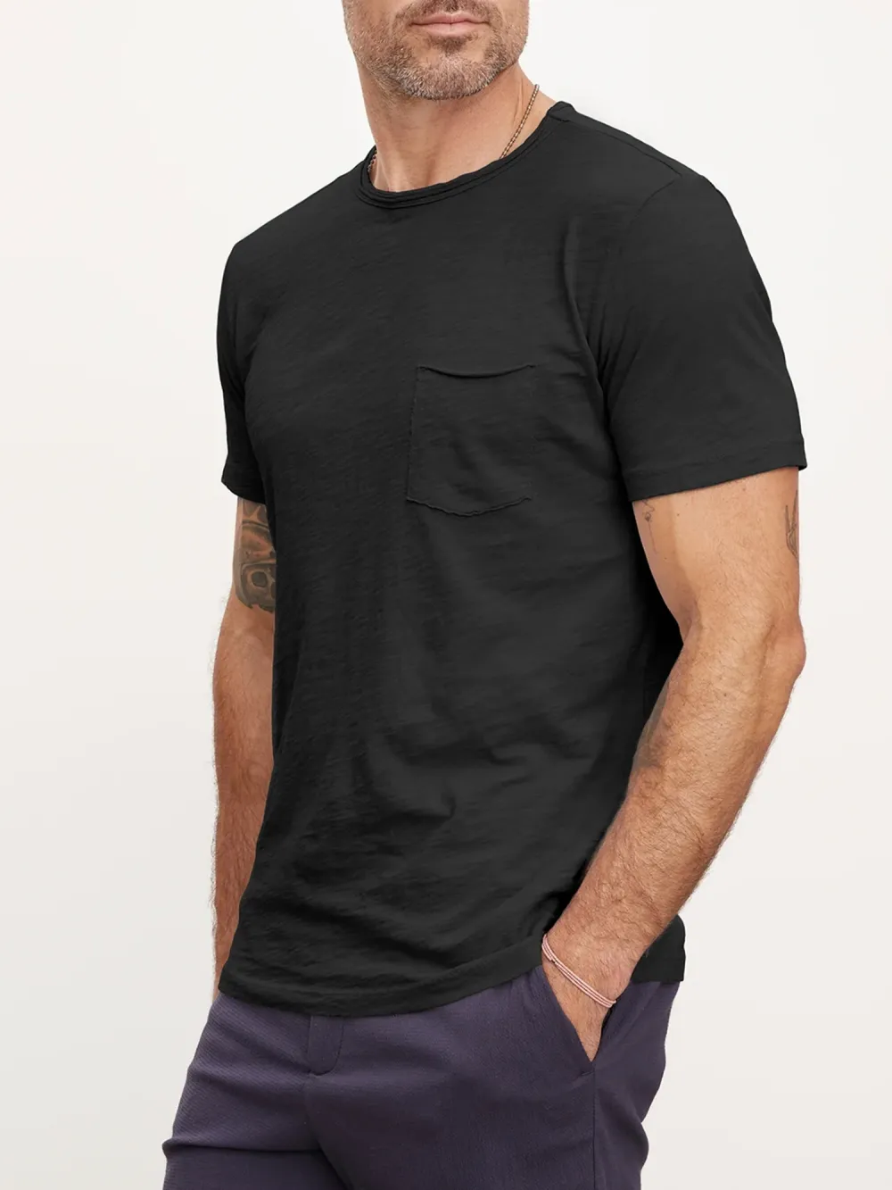 Men'S Cotton Basic Short Sleeve T-Shirt