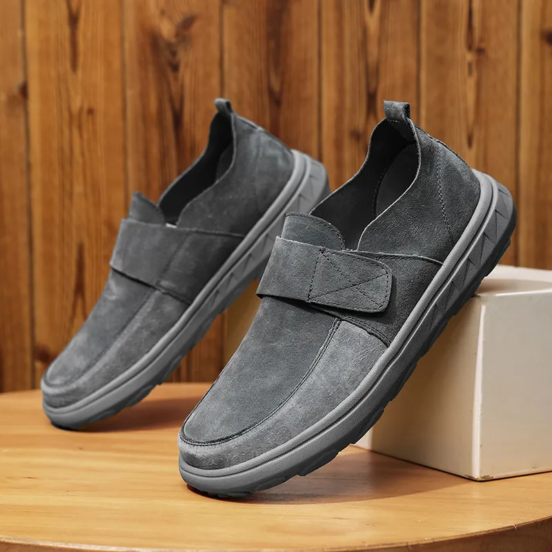 Men's Fitness Quick Dry Non-slip Wide Toe Arch Support Orthopedic Loafers