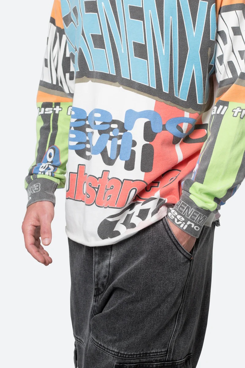 MOCK NECK MOTOCROSS L/S TEE