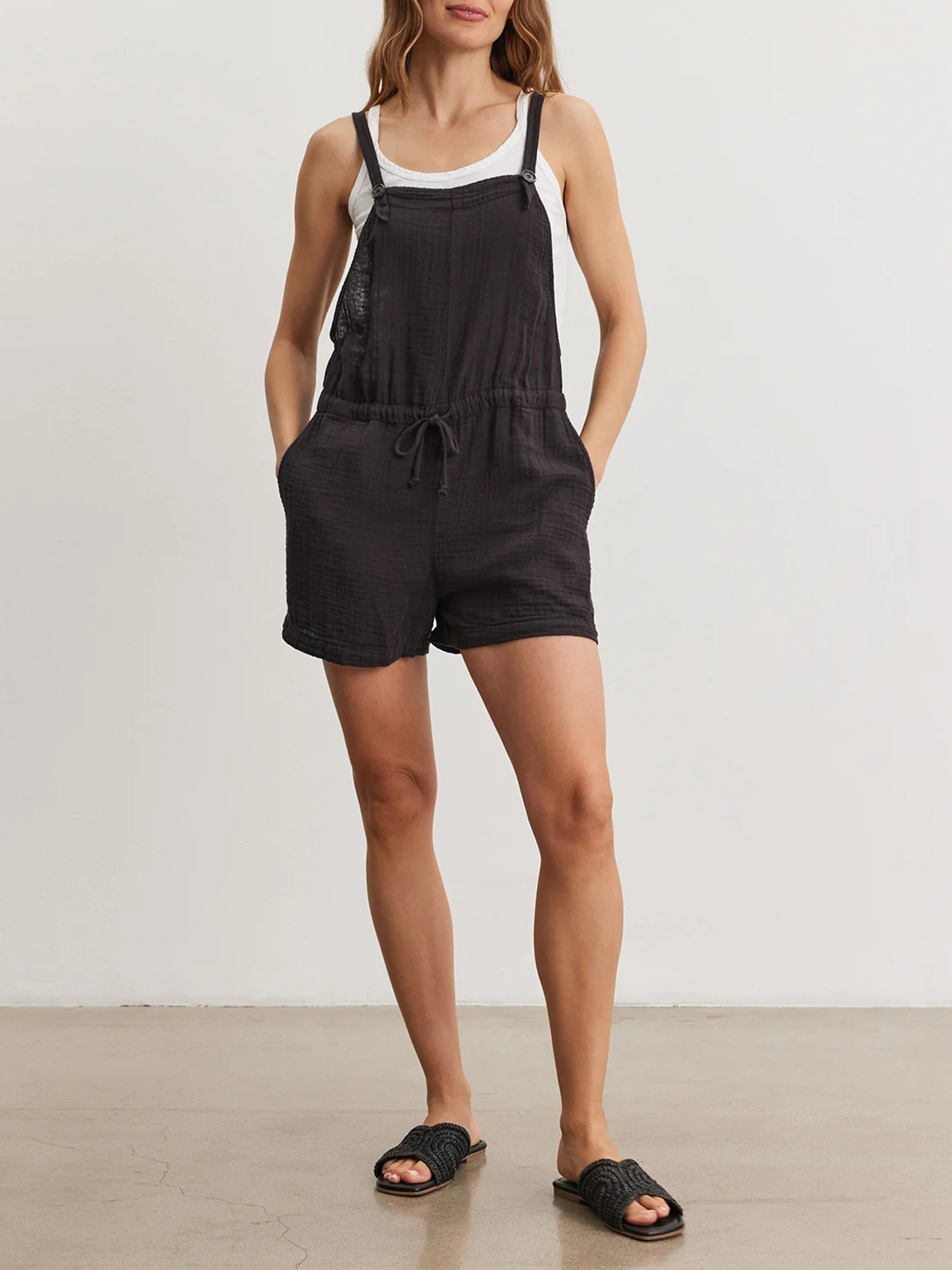 Cyndee Cotton Gauze Romper