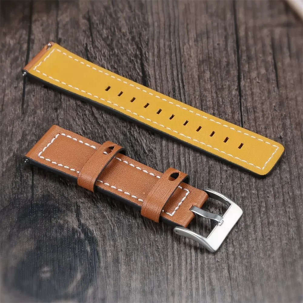 Replacement Watch Leather Band Wrist Strap For Sasung Galaxy Watch 42mm Quick Release SmartWatch Support Accessories