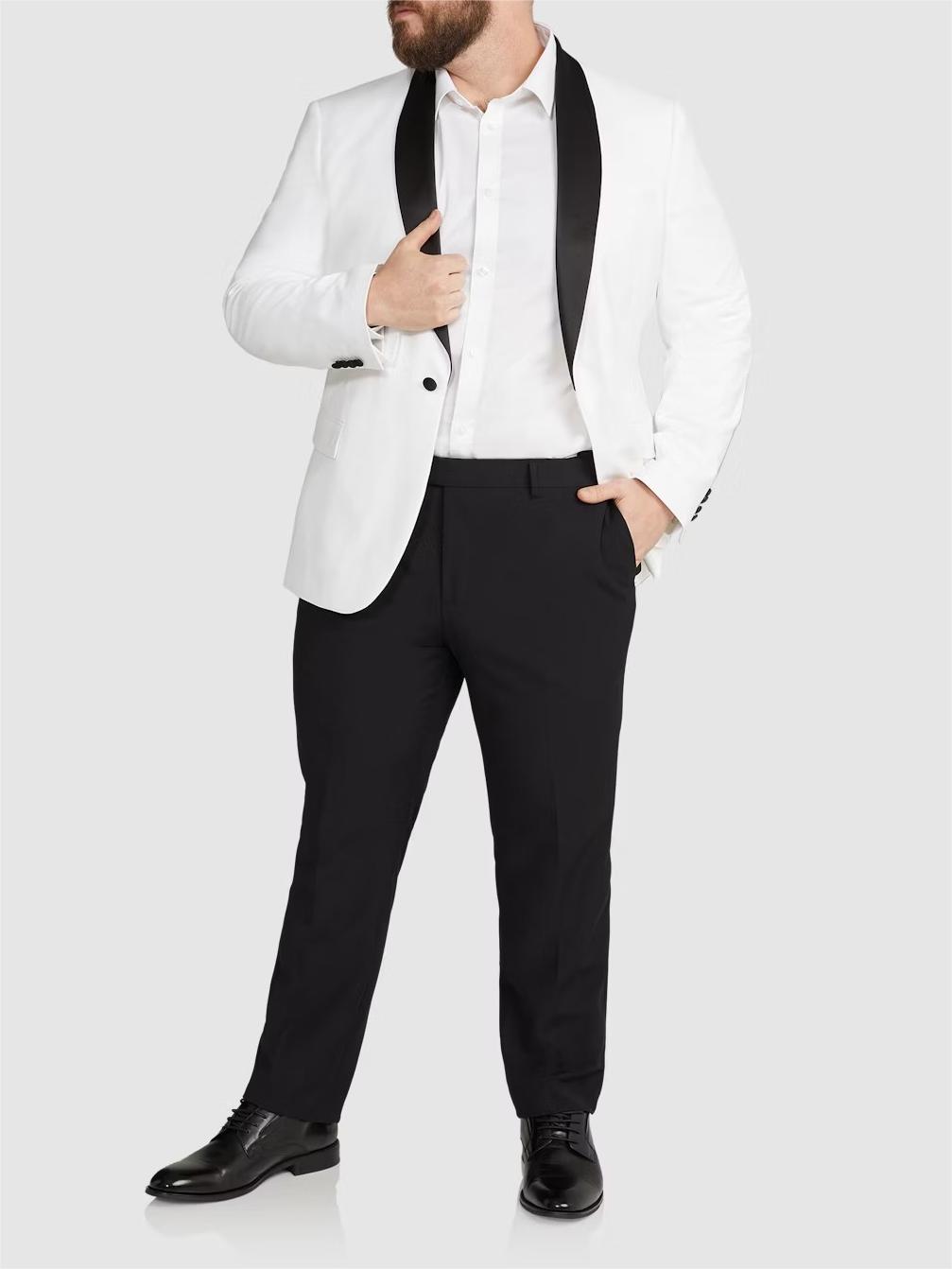 IVORY PIERCE TUXEDO SUIT JACKET