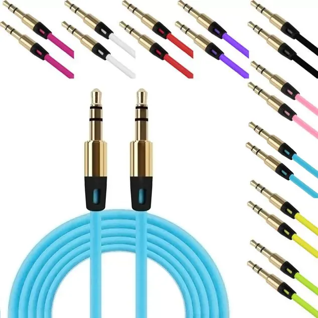 CARPPRIE Factory Price 3.5mm Auxiliary Cable Audio Cable Male To Male Flat Aux Cabledrop Shipping