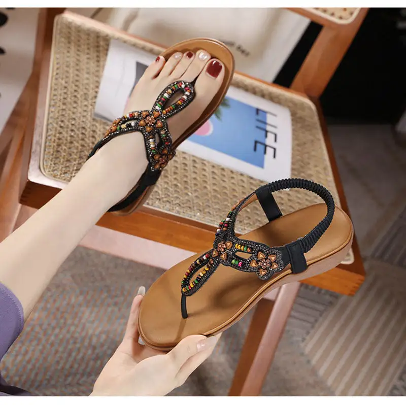 Cilool Bohemian Style Fashion Ladies Beach Sandals