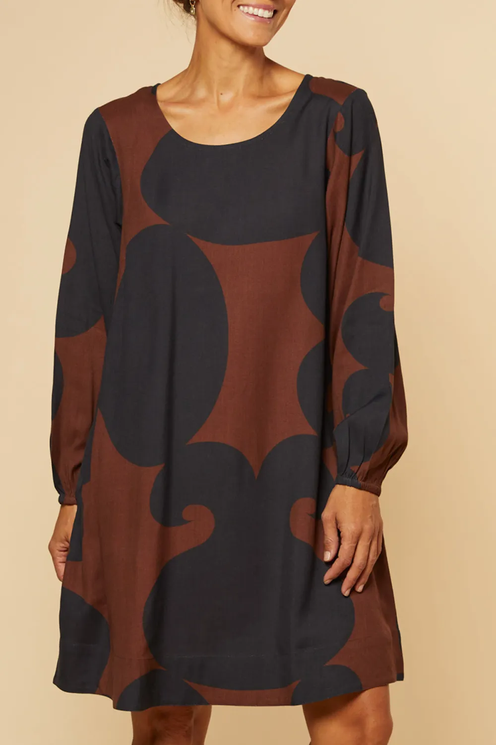 Hazel Short A-Line Tunic Dress in Soho