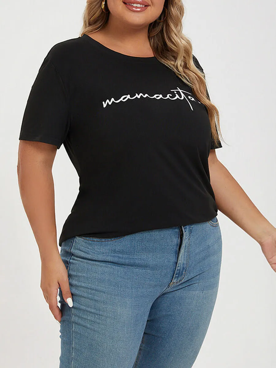 Plus Black Mamacita Graphic Tee