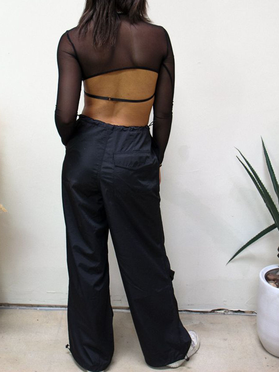 High Waist Parachute Pants