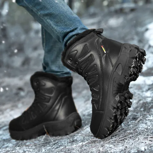 Men's Military Combat Boots Waterproof Slip Resistant Puncture Resistant Hiking Boots - Protect Your Feet in the Outdoors