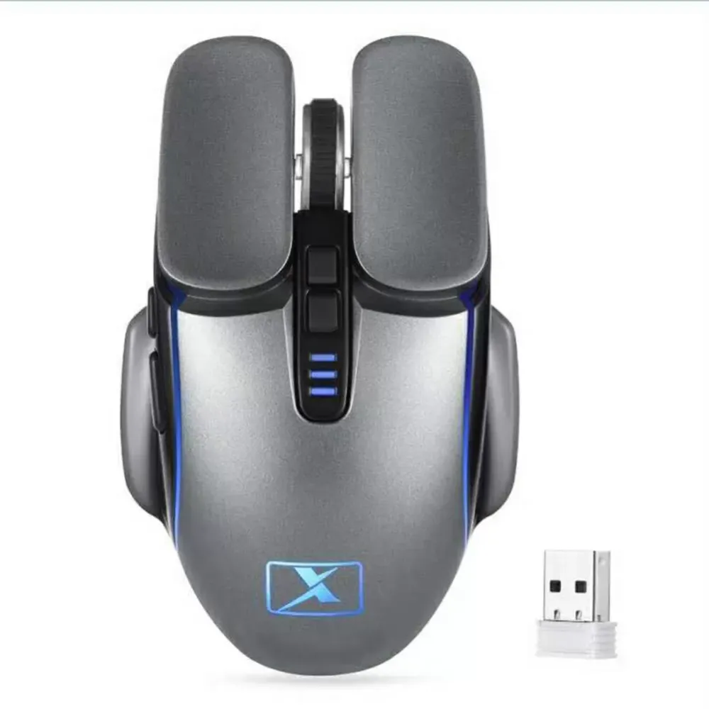 M215 2.4GHz 6 keys Wireless Gaming Mouse Rechargeable 2400 DPI 4-color breathing lamp Optical Mice,suitable for Laptops and pc