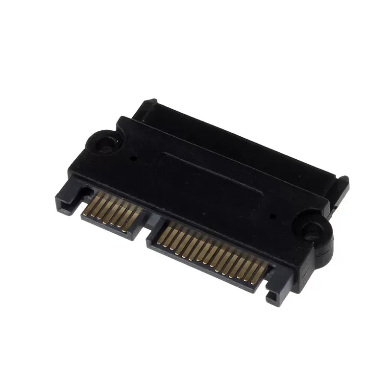 SATA 22P 7+15 Pin Male Plug To SATA 22Pin 7+15 Female Jack Convertor Adapter