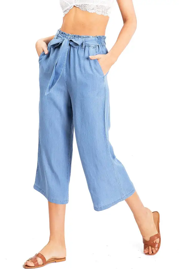 Seaside Chambray Culottes