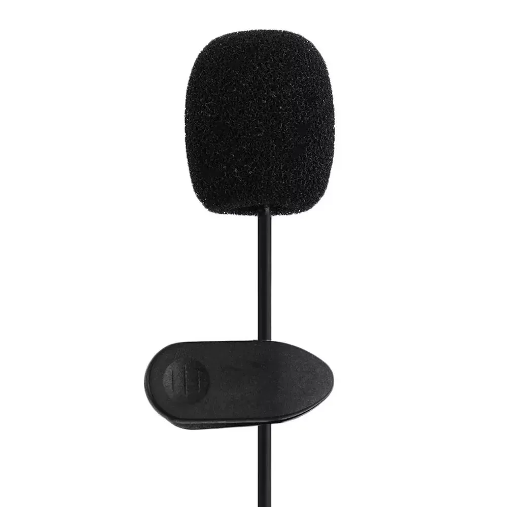 Microphone clip-on lapel lavalier microphone 3.5mm jack for iphone smartphone recording pc