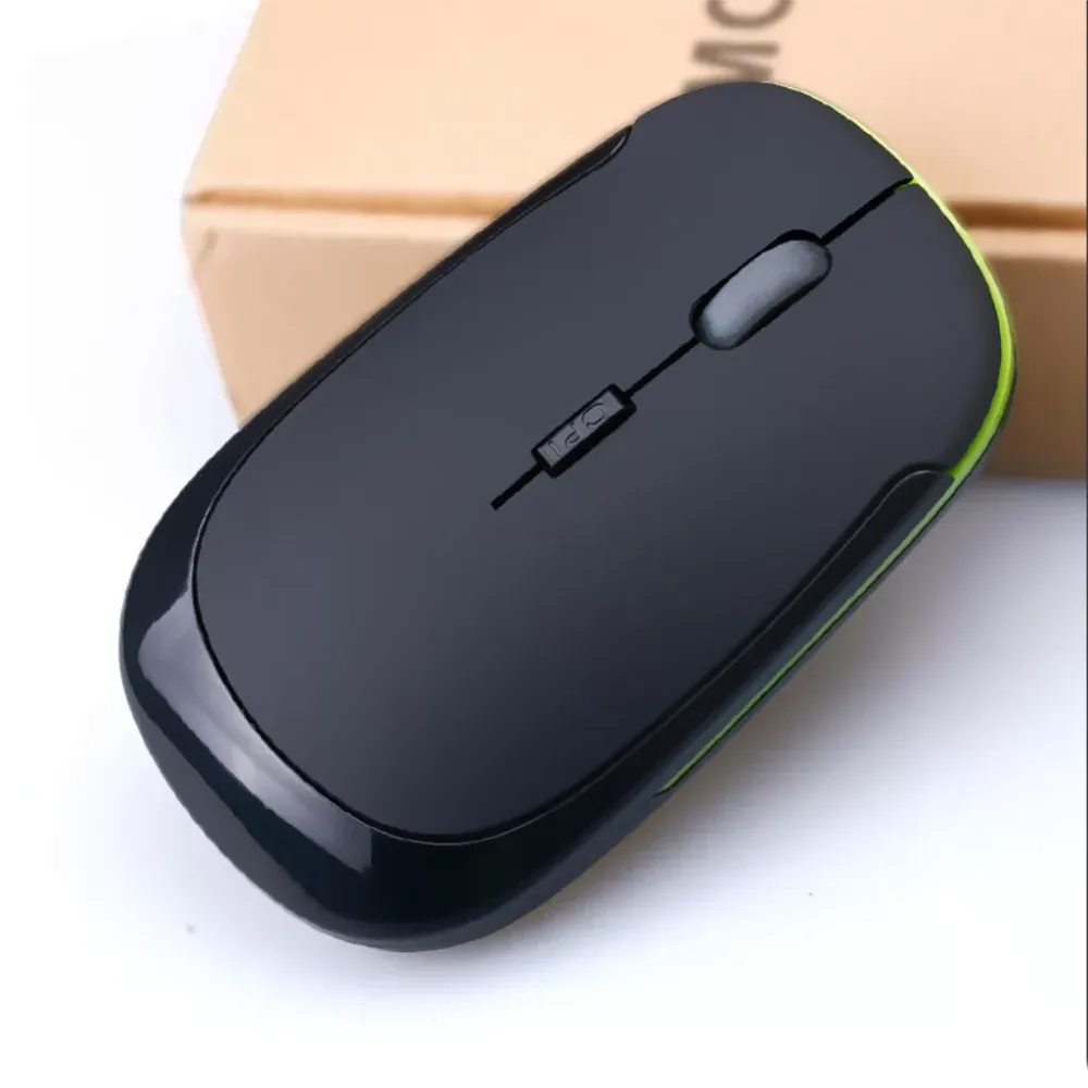 Ultra-thin wireless mouse mute blueooth mouse 2.4ghz adjustable 1600DPI Ergonomic Computer Silent PC Gamer Desktop Laptop