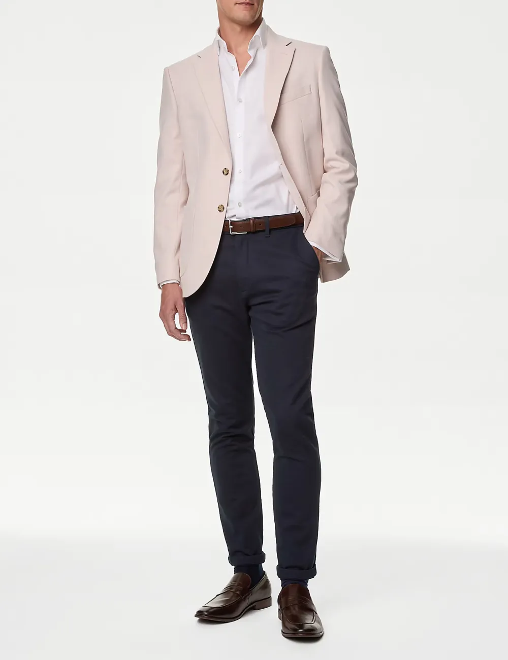 Textured Stretch Blazer