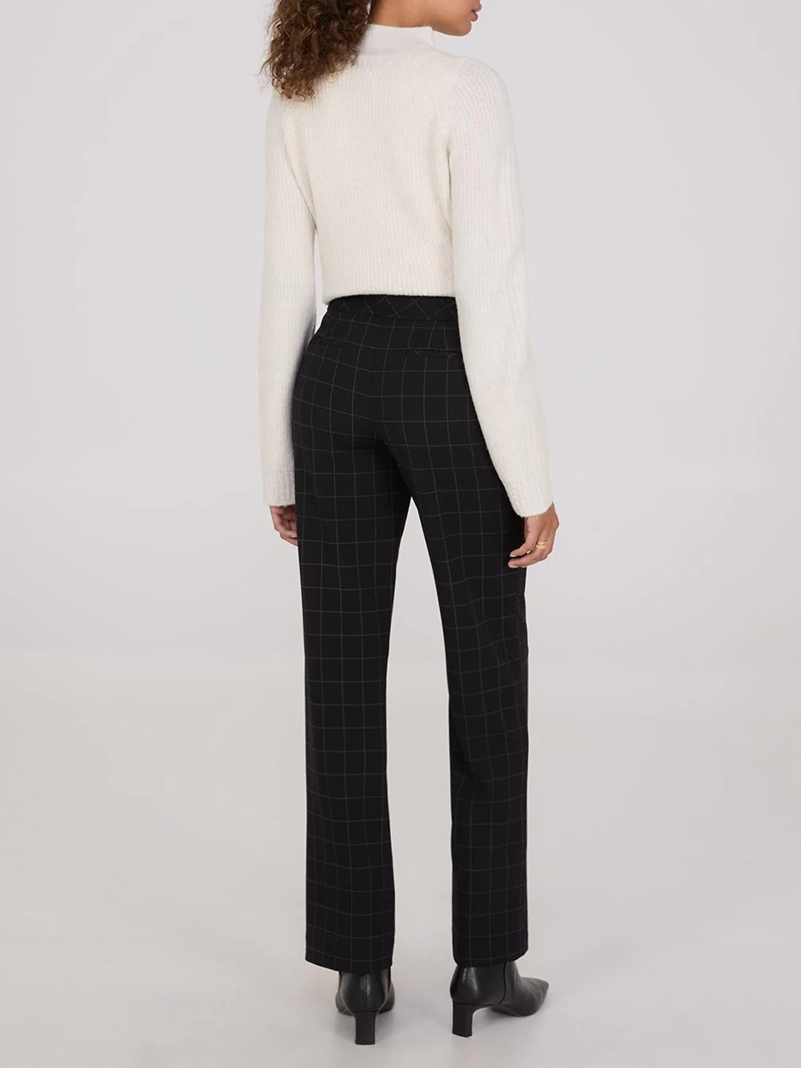 Plaid Wide Waistband Pants