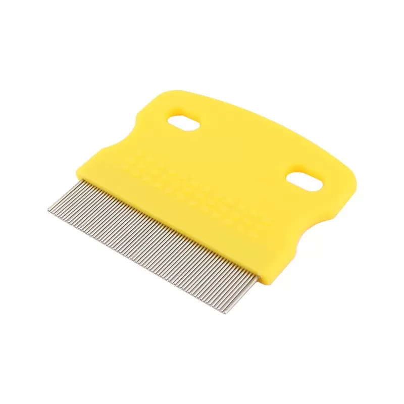 Dog Grooming Trimmer Pet Dog Hair Flea Comb Stainless Pin Dog Cat Grooming Brush Comb Clean Tool