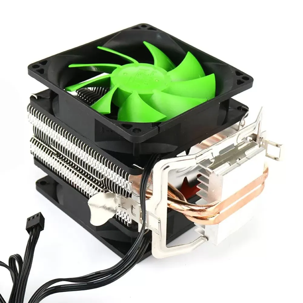 Dual Copper Pipes Dual Fans Hydraulic CPU Cooler Heatpipe Fans Heatsink for For intel Socket LGA2011 LGA1366 AMD AM3+