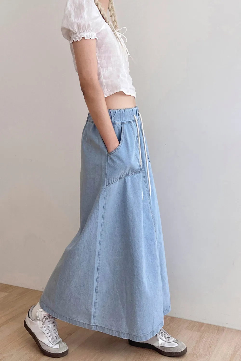 Layla Maxi Denim Skirt