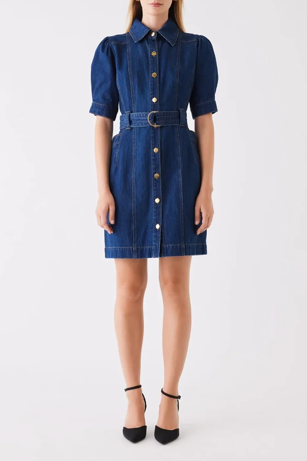 Podium Indigo Mini Denim Dress