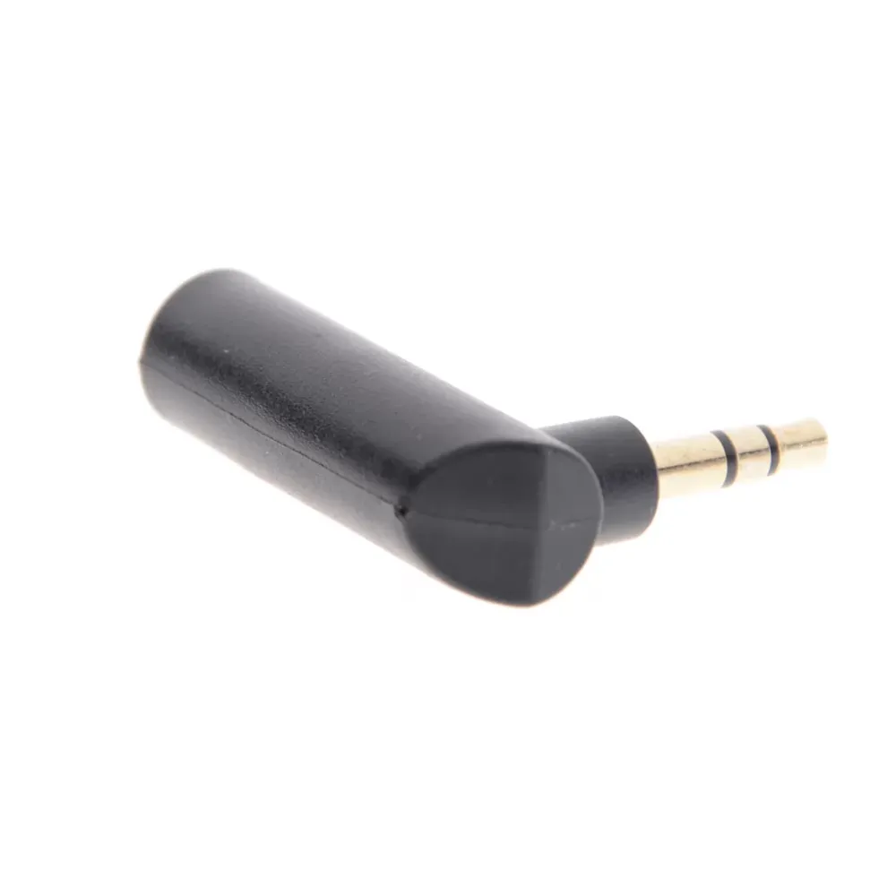 3.5mm 90 Degree Adapter 1/8 Right Angle Adapter 3 Pole Stereo L Shape 90° Male to Female Audio Plug Jack Connector Converter for Microphone Headphone