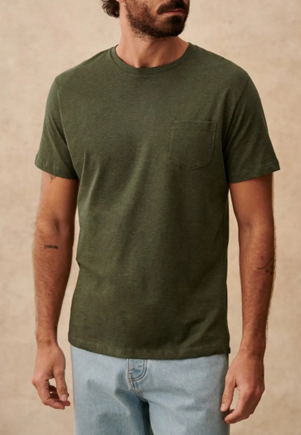 Sonny T-Shirt-Mottled Khaki