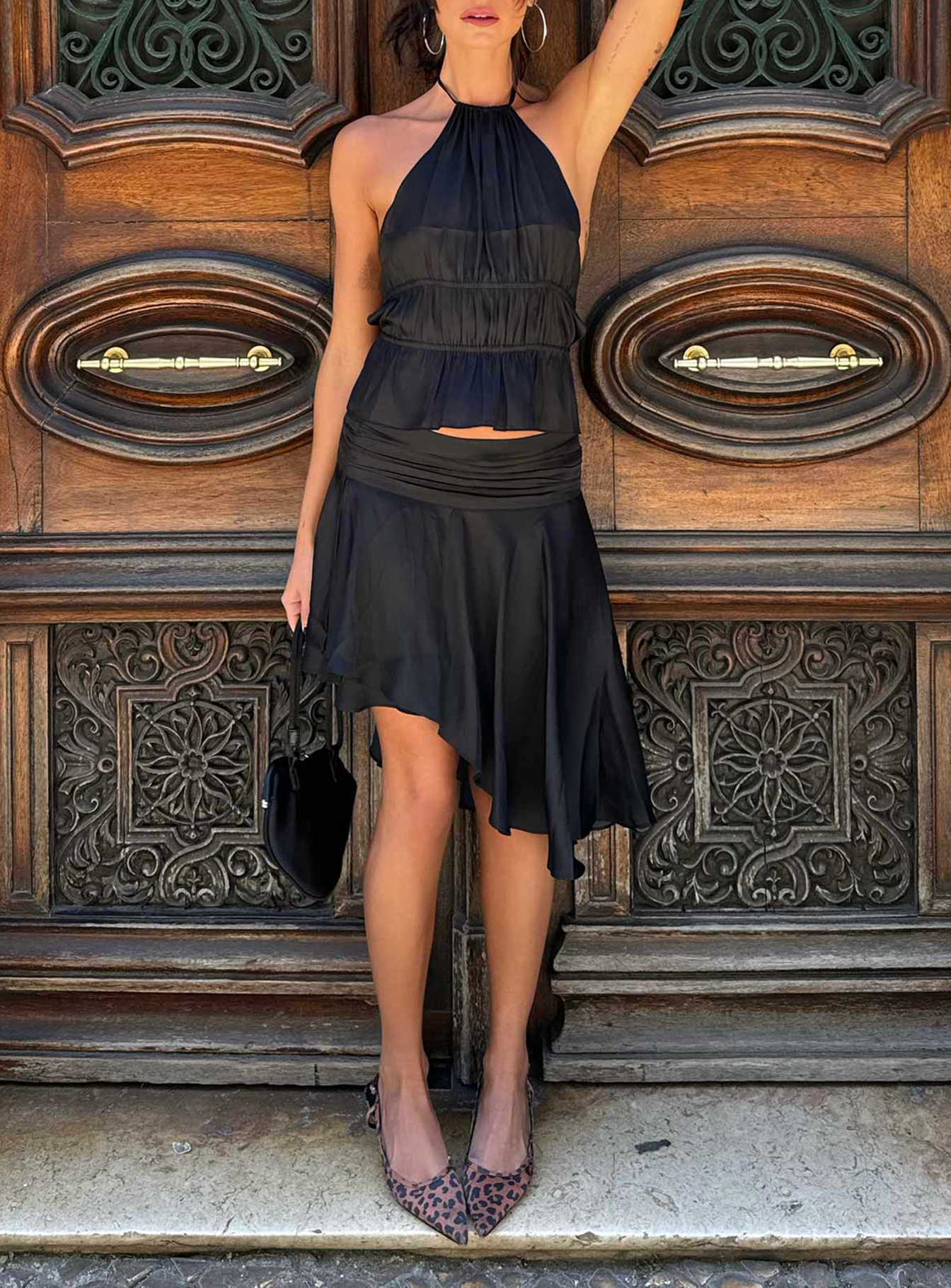 Legacy Midi Skirt Onyx