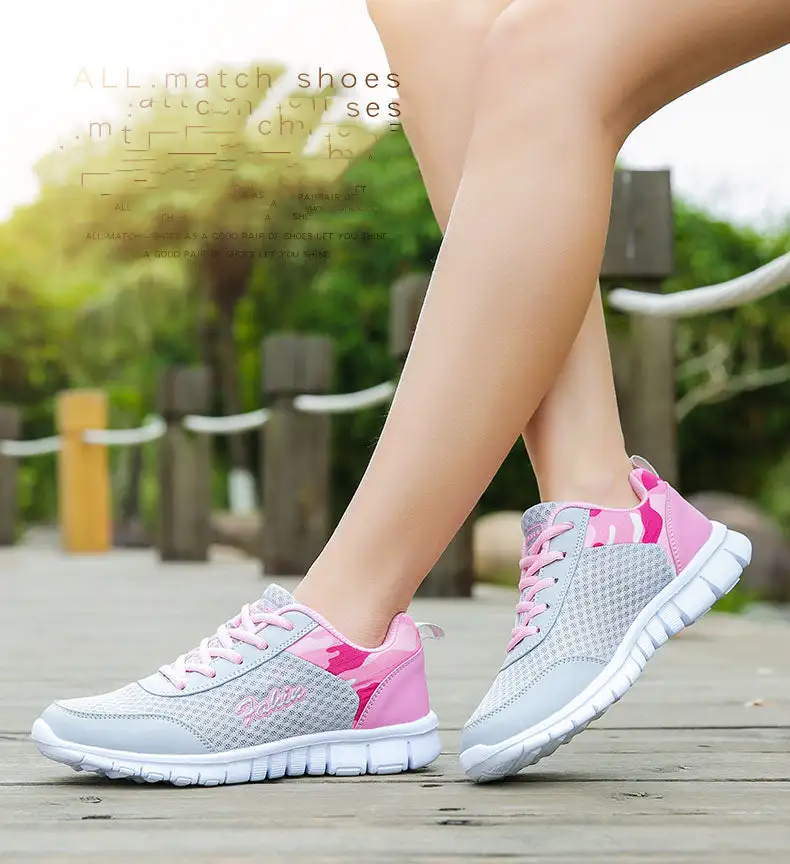 Cilool Athletic Road Running Mesh Breathable Casual Sneakers