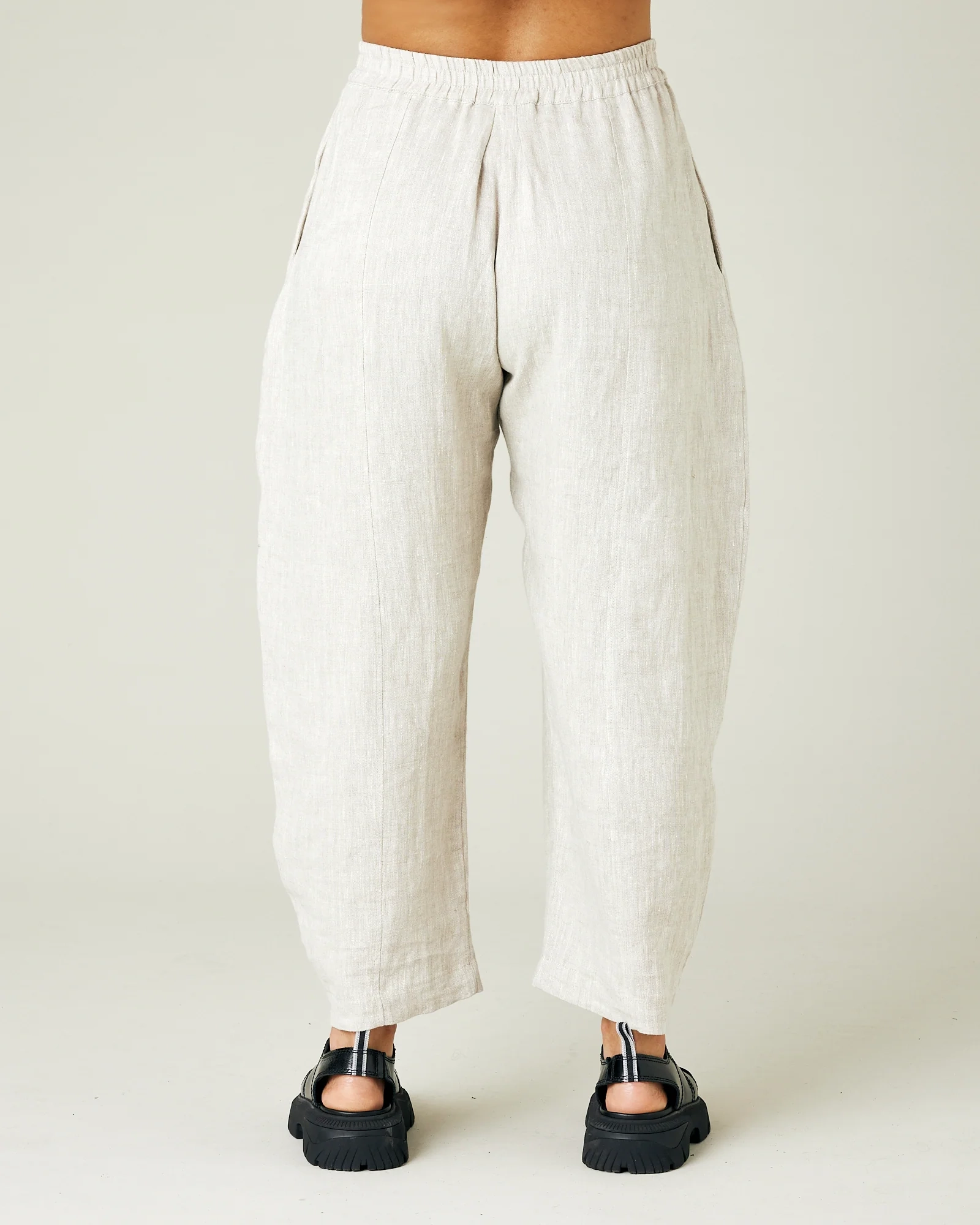 NATURAL LINEN TROUSERS