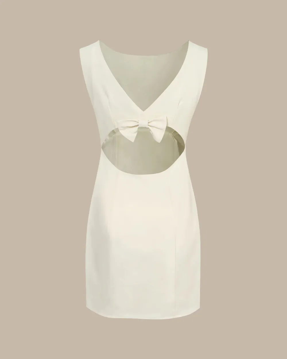 Simple white back heavy design dress