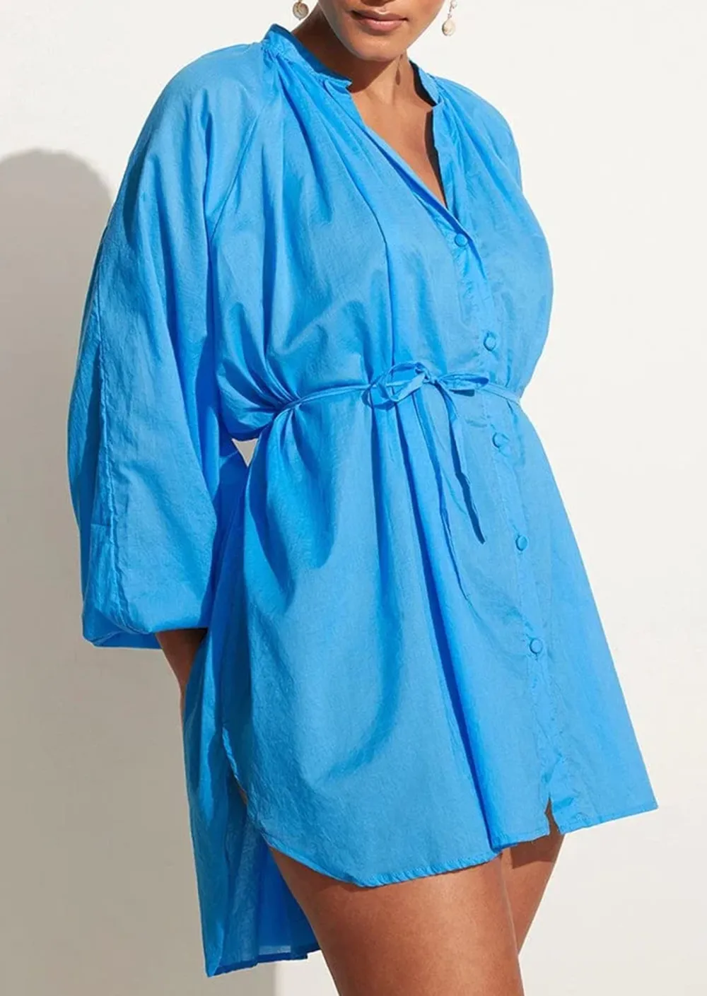 FAITHFULL THE BRAND LUCITA SMOCK DRESS